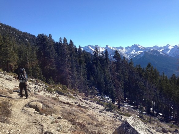 Descending towards the High Sierra Trail