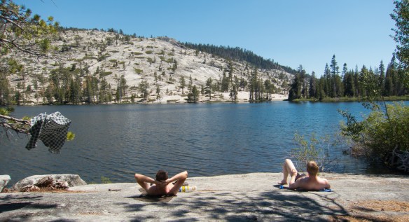 Relaxing by Lake Vernon (Photo Credit: Paul)
