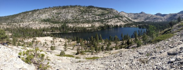 Looking down at Vernon Lake
